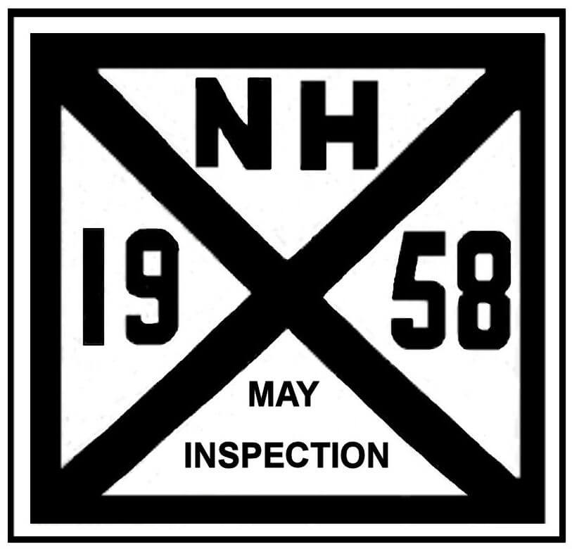 New Hampshire Bob Hoyts Classic Inspection Stickers, Add a Final